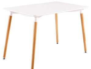 Τραπέζι Art Ε7088,1 Λευκό 120x80cm