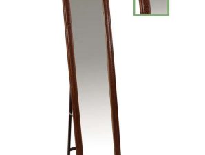 Καθρέπτης Δαπέδου-Τοίχου Ξύλινος Mirror Ε7187,1 Καρυδί