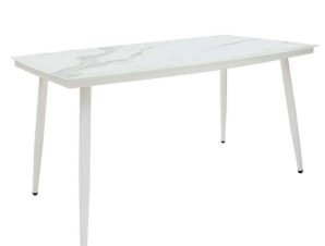 Τραπέζι Κήπου Zeren 151-000005 160x90x78cm White