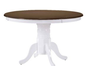 Τραπέζι Nirvana White/Wallnut Ε7059,5 D. 106 x75cm